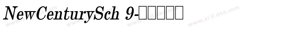 NewCenturySch 9字体转换
